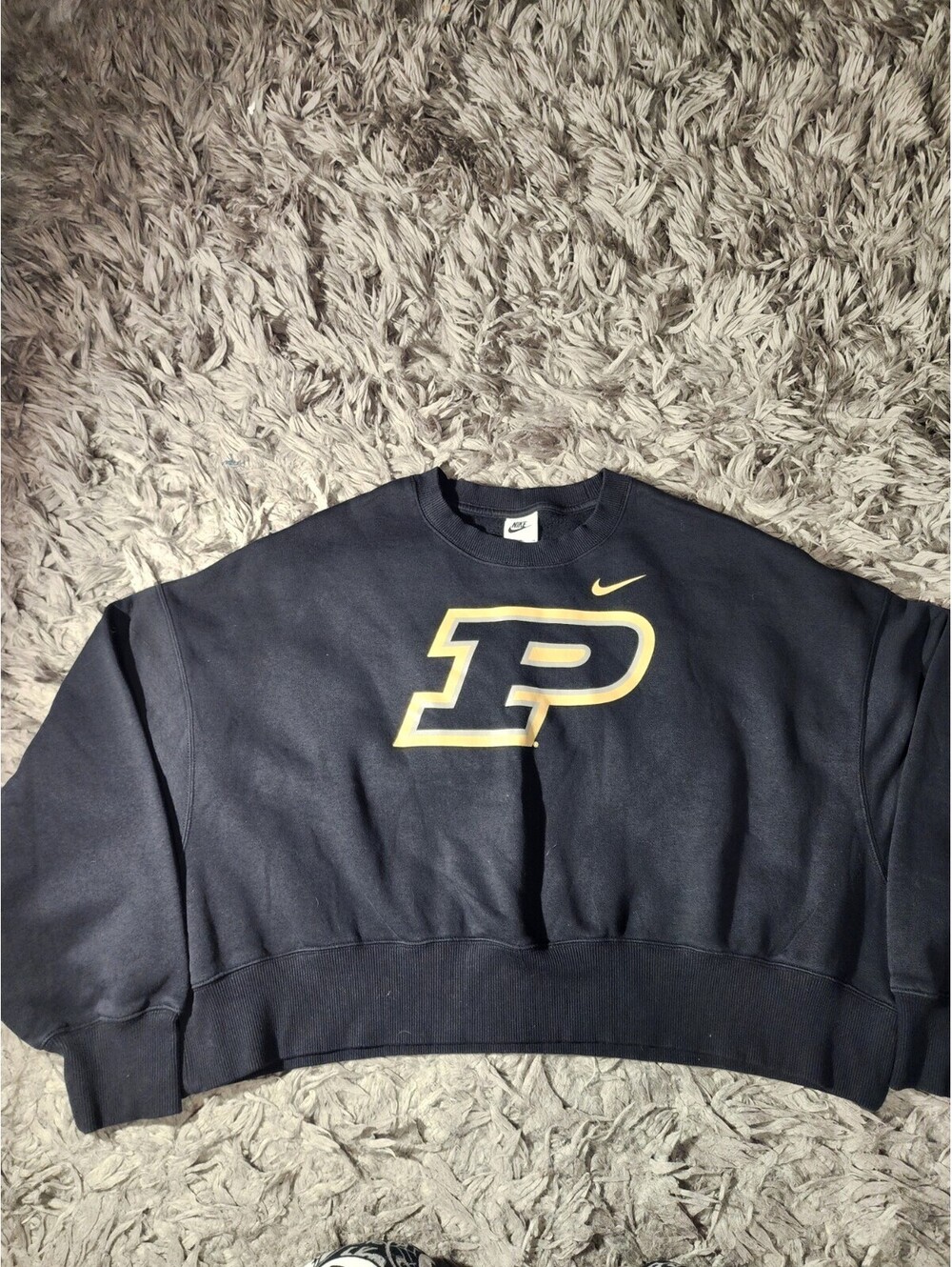 Nike M Black Thailande 82%cotton 18% Polyester P.o 100248 Sudadera Purdue Boiler